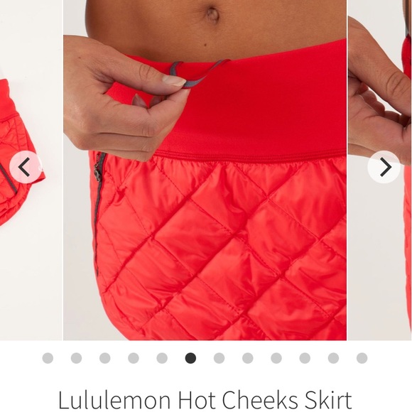 🍋 Lululemon Hot Cheeks Skirt  Down Filled Quilted Zip Pouch Pocket - Picture 5 of 14